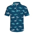 thumbnail image 4 of CONZONE Mens Hawaii Beach Shirts Short Sleeve Buttons Down Shirts for Men Trendy Shark Graphic Collared Soft Lightweight Summer Tops, 4 of 4