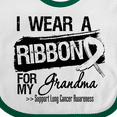 thumbnail image 4 of Inktastic Grandma Lung Cancer Ribbon Boys or Girls Baby Bib, 4 of 4