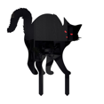 thumbnail image 5 of Halloween 2025 Yard Signs - 18in Acrylic Black Cat Ground Stakes for Haunted Garden Decor, 5 of 5