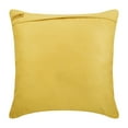 thumbnail image 3 of Throw Pillow Cover, Decorative Dull Gold 22"x22" (55x55 cm) Couch Pillow&nbsp;Cases, Suede Pintucks, Textured Zippered Pillow Covers, Striped Pattern Contemporary - Gold No Limits No Lines, 3 of 3