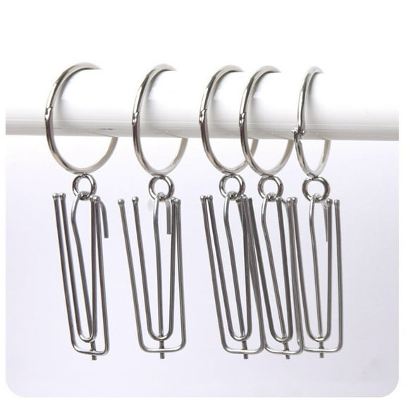 Alasum 20Pcs Heavy Duty Metal Curtain Rings Circular Shape For Hanging Curtains Smooth Sliding