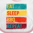 thumbnail image 4 of Inktastic Barbecue Grilling Eat Sleep Bbq Repeat Boys or Girls Baby Bib, 4 of 4