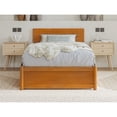 thumbnail image 2 of Wesley Twin XL Platform Bed with Panel Footboard & TXL Trundle in Light Toffee, 2 of 10
