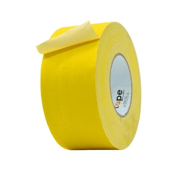 MAT Tape Premium Yellow Gaffer Tape 3 in. x 60 yd. Waterproof No Residue