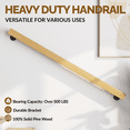 thumbnail image 3 of Premium 2FT Solid Wood Handrails for Indoor Stairs, Handling Over 500 pounds, 3 of 5
