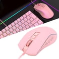 thumbnail image 1 of Wired Mouse, Gaming Mouse Ergonomic Design 4 Adjustable DPI  for Office Pink, 1 of 7