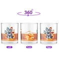 thumbnail image 2 of Patriotic Scottish Fold 4th of July Independence Paws 11oz Whiskey Glass Mug Cat Lover Kitten Owner Gifts Whiskey Cocktail Glasses Cup - 02010, 2 of 5
