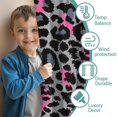 thumbnail image 3 of Blackout Kids Curtains,Gray and Pink Of Leopard Print Childrens Insulated Curtains Set Of 2,Bedroom Essentials,Toddler Room Decor 42"x54", 3 of 5
