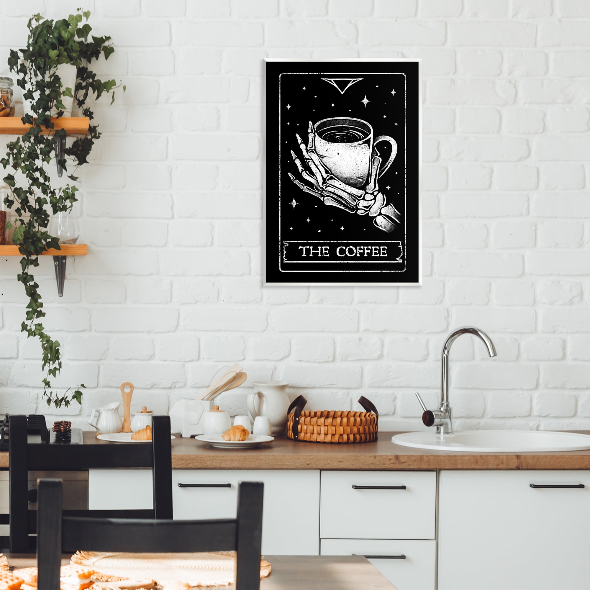 Stupell Industries The Coffee Tarot Card Wall Plaque Art, design by EduEly Designs