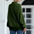 thumbnail image 4 of Womens Knit Sweater Batwing Sleeve Roll Neck Europe & America Style | Cozy Winter Wear Sweatshirts for Women Mens I Hop Hoodies Mens Big And Tall Sweatshirt Long Pullover Sweaters for Women Men, 4 of 5