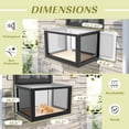 thumbnail image 2 of Haverchair Cat Window Boxs, Catio Outdoor Cats Enclosure with Bug Proof Wire Mesh Fit Double Hung Frame 26" to 43" Wide, Window Perch w/Waterproof Clear Roof for Sunbathing Napping Overlooking, Black, 2 of 11