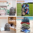 thumbnail image 4 of 2 Pack Mesh Laundry Bags,Laundry Hamper Liner for Dirty Clothes,Reusable Laundry Bags with Drawstring Closure,Foldable Heavy Duty Large Laundry Bags for Home,Travel and Dorms,Black,24x 36 in, 4 of 8