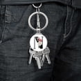 thumbnail image 3 of Elegant Glass Floral Alphabet Keychain Pendant for Personal Souvenir and Decorative Keyring Idea, 3 of 4