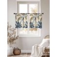 thumbnail image 5 of Sheer Curtains 54 Inches Long, Palm Tree Beach Light Filtering Window Curtains for Living Room/Bedroom, Watercolor Botanical Seaside Rod Pocket Voile Sheer Curtain Drapes, 52"W x 54"L, 2 Panels, 5 of 8