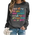 thumbnail image 1 of TINZ Chandails en Molleton Oversize pour Femmes Manches Longues Col Rond Imprimé Lettres Légers Amples Blouse Haut Tenue Alien Chandails en Molleton pour Femmes Garçons Années 80, 1 of 7