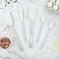 thumbnail image 4 of Tovolo Flex-Core Spatula Stainless Steel Handled Set (Set of 5) - White, 4 of 6