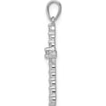 thumbnail image 2 of 14K White Gold Polished 1/4Ct. Diamond Cross Pendant (24 X 13) Made In India pm4959-025-wa, 2 of 5