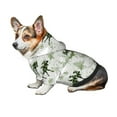 thumbnail image 7 of Fotbe green plaid Moose tree Print Small Dog Sweater Hoodies Pet Grey Hooded Soft Fleece Sweatshirts with Pocket Fall Winter Puppy Cat Sweaters Warm Clothes-X-Small, 7 of 7