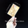 thumbnail image 4 of GHSDFBB 100pcs Transparent Plastic Vertical ID Credit Card Holder Protector Sleeve, 4 of 7
