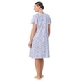 thumbnail image 4 of Aria 100% Cotton Raglan Sleeve Round Neck Sleepwear Gown, Sizes XS-5X, 4 of 8