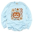thumbnail image 2 of Pumpkin Floral Grunge - Garment Dyed Long Sleeve, 2 of 7