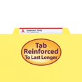thumbnail image 3 of Top Tab Classification Folder, One Divider, Four-Section, Letter, Yellow, 10/box, 3 of 6