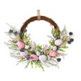 thumbnail image 3 of AMLESO Artificial Easter Egg Wreath , Spring Wreath ,Silk Flower Garland for Front Door A, 3 of 8