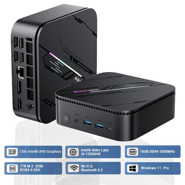 Mini PC Blackview MP100 Pro Intel i9-12900HK SSD de 16 GB y 1 TB