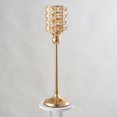 thumbnail image 1 of Cristal Metal Boda candeliere Dorado Especiales Hogar Dormitorio Oficinas Sala de candeliere Decorativo de Inaugur Alto 41cm BLESIY candelabros de escritorio de cristal, 1 of 8
