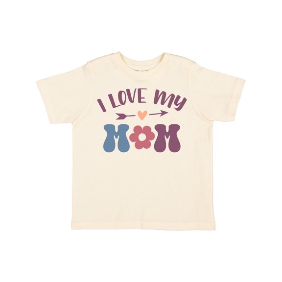 Inktastic I Love My Mom Heart Flower Boys or Girls Toddler T-Shirt