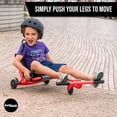 thumbnail image 6 of EzyRoller: Classic - Red - Ride-On Scooter, Cambering Motion, Pedal Free Cart, Hand Brakes, Extendable Frame, 154lb Capacity, Kids Ages 4+, 6 of 10