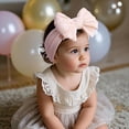 thumbnail image 5 of 3PCS Handmade Baby Girls Headbands Soft Stretchy Nylon Hair Bands Hair Accessories with Bows for Newborn Baby Girls Infant Toddlers Kids, 5 of 7