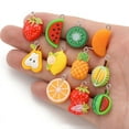 thumbnail image 3 of Resin 50 pc Resin Fruit Pendants with Platinum Tone Loop Mixed Shapes 15~27mm, 3 of 4