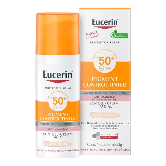 EUCRIN Sun Protector Solar Pigment Control Tono Claro FPS50+, 50 ml