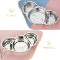 thumbnail image 3 of Assiette Compartimentée Plateau de Service pour Aliments en Acier Inoxydable Assiette de Souper Assiette pour Tout-Petit, 3 of 8