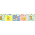 thumbnail image 5 of Concord Wallcoverings Peel and Stick Self Adhesive Kids Wallpaper Border, Babies Toys for Play Room Nursery Room, Yellow Blue Green Brown, 15 ft by 5 in 2713, 5 of 5