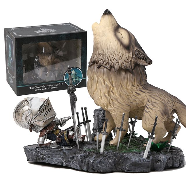 Dark Souls el gran lobo gris Sif figura de PVC 22cm modelo coleccionable estatua de juguetecaja de 22cm zhangyuxiang unisex