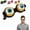 Black, variant on Funny Props Glasses , Blinking Winking Googly Eye Glasses for Show Party, Funny Christmas Party Gag Gifts for Adults