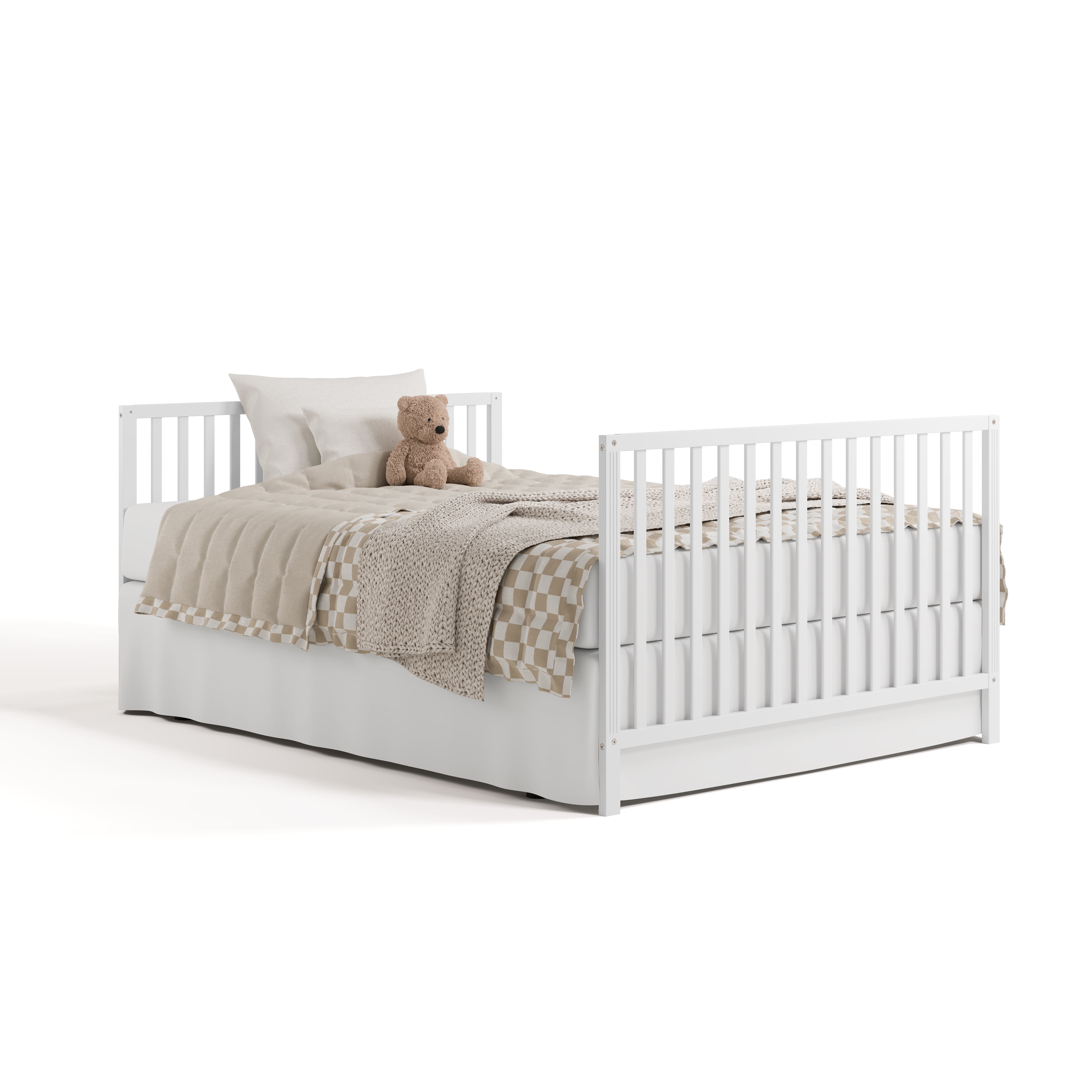 Storkcraft Morningside 5-in-1 Convertible Baby Crib, White