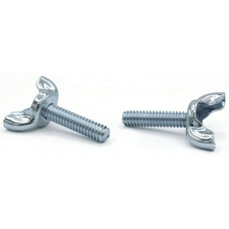 

10-32 x 1 Type D / Stamped Wing Screws / Steel / Zinc - 200 Piece Carton