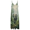 thumbnail image 4 of Colorful Elephant Flower Sleeveless Dress for Women Clothing Female Women's Summer Skirt, 4 of 7