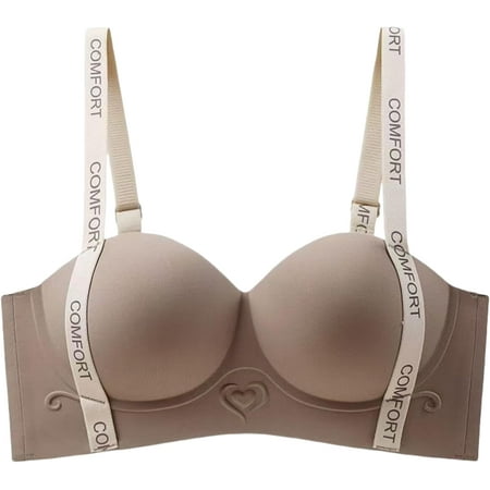 Women s Push Up Bra  No Underwire  Comfortable Wireless  Padded Plunge