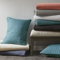 thumbnail image 4 of Madison Park Keaton Solid Print 3-Piece Full/Queen Reversible Quilted Coverlet Mini Set, Grey, 4 of 6