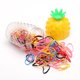 thumbnail image 4 of Bonita botella con forma de piña con banda elástica resistente, cordón continuo para el pelo, banda elástica desechable, anillo para el pelo con fruta fresca, accesorio para el pelo., 4 of 5