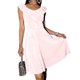 thumbnail image 3 of TaTaai Women's Spring Summer Velvet Dress Sleeveless Ruffled Collar Solid Color Elegant Slim Fit Mid Calf Length Stretchy Soft Gift, 3 of 8