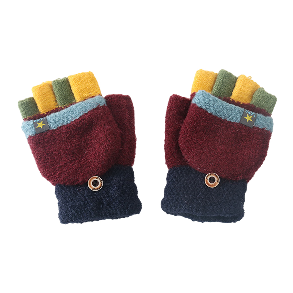 Ploreser Kids Children Plush Gloves Mouse Rabbit Cartoon Half Finger