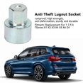 thumbnail image 5 of Wheel Lock Key Anti Theft Lugnut Socket Replacement For 1 3 5 6 7series X1 X2 X3 X4 X5 X6 Z4 042, 5 of 5