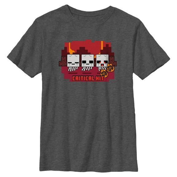 Boys Minecraft Critical Hit T Shirt