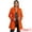Orange, variant on DARING DIVA Women's Peter Pan Collar Winter Outwear Trench Pea Coats Royal Blue XS