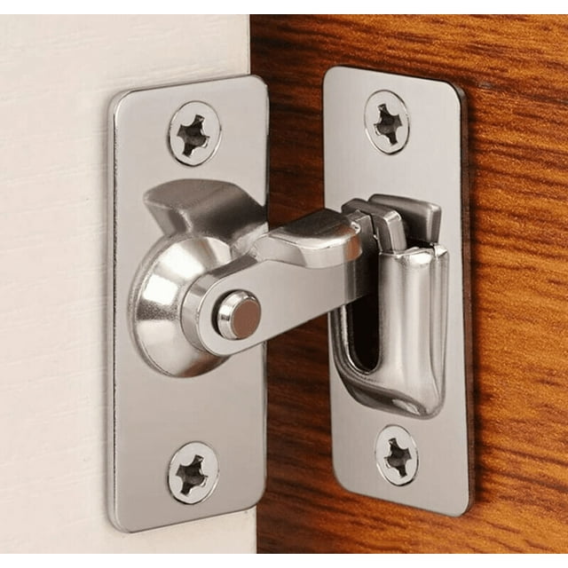 Cerradura de puerta de acero inoxidable en ángulo recto de 90 grados utilizada para cercas de madera y puertas corredizas